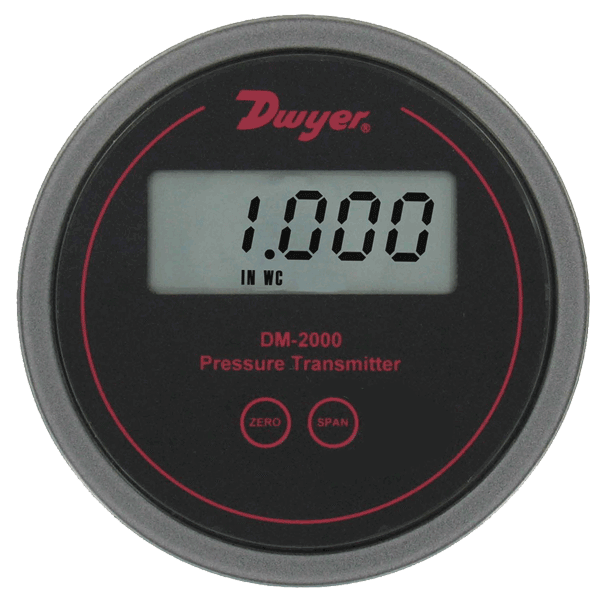 Dwyer Differential Pressure Transmitter, Series DM-2000